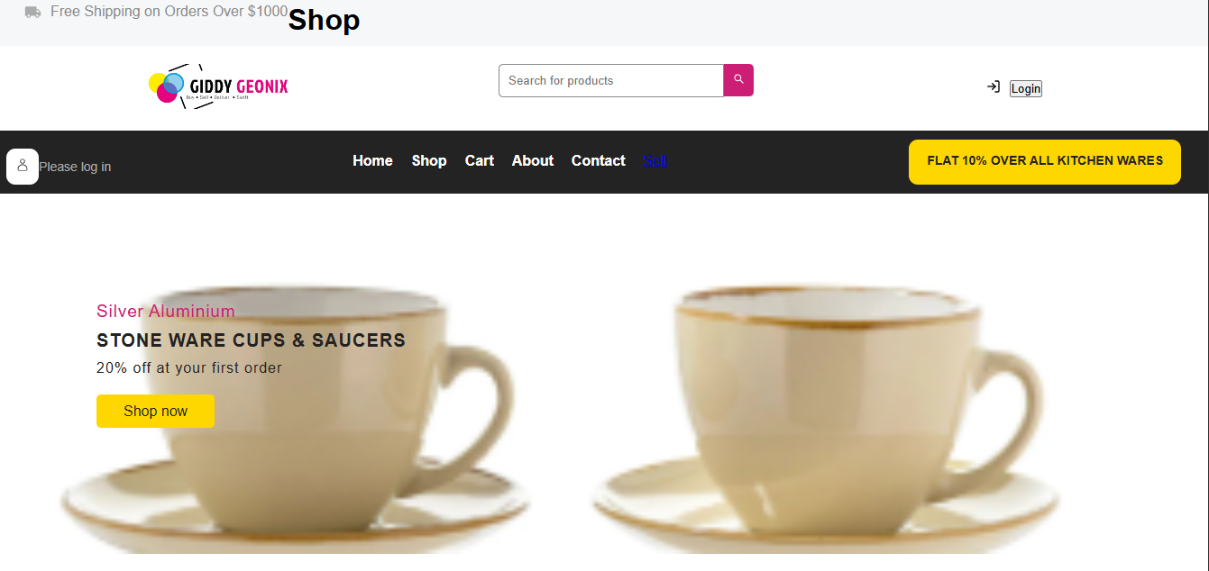 e-commerce site